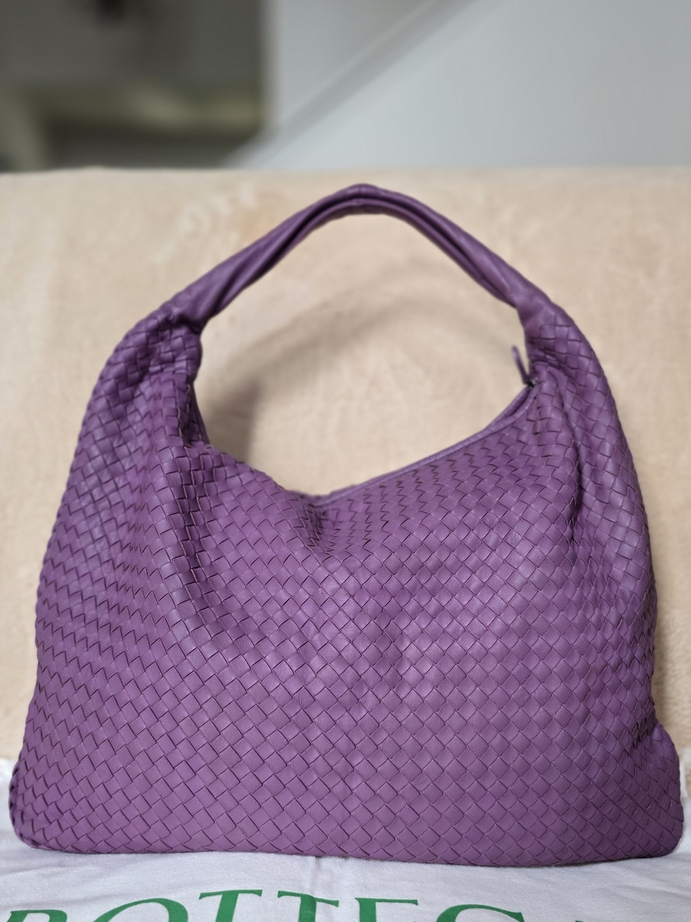 Bottega Veneta Large Purple Intrecciato Hobo Bag - Picture 2 of 16